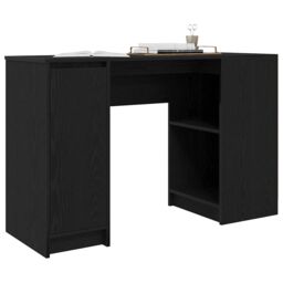 Berkfield Home Desk Black Oak 120x42x76 cm Engineered Wood - Size: 120 x 42 x 76 cm - thumbnail 4