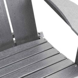 Berkfield Home Folding Adirondack Chair Light Grey 74.5x80.5x90 cm HDPE - thumbnail 8