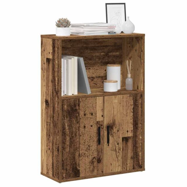 Berkfield Home Bookcase Old Wood 60x24x85 cm Engineered Wood in Brown - Size: 60 x 24 x 85 cm - image 1