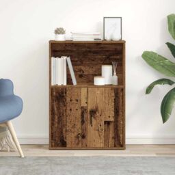 Berkfield Home Bookcase Old Wood 60x24x85 cm Engineered Wood in Brown - Size: 60 x 24 x 85 cm - thumbnail 3