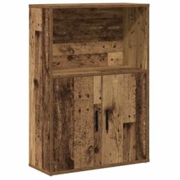 Berkfield Home Bookcase Old Wood 60x24x85 cm Engineered Wood in Brown - Size: 60 x 24 x 85 cm - thumbnail 2