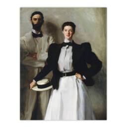 Artery8 John Singer Sargent Framed Wall Art Print Mr & Mrs Stokes Portrait - Size: A4 - thumbnail 3