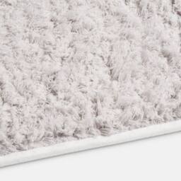 OHS Fluffy Teddy Rug Soft Floor Carpet Non Slip Area Mat in Silver - Size: 160 cm x 230 cm - thumbnail 4