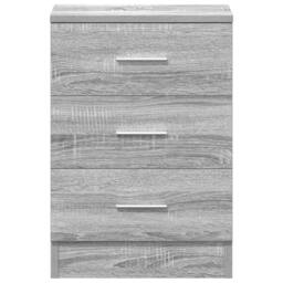 Berkfield Home Bedside Cabinet Grey Sonoma 38x35x56 cm Engineered Wood - Size: 38 x 35 x 56 cm - thumbnail 6