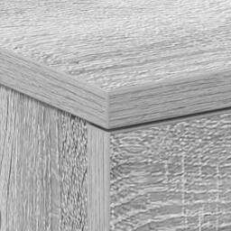 Berkfield Home Bedside Cabinet Grey Sonoma 38x35x56 cm Engineered Wood - Size: 38 x 35 x 56 cm - thumbnail 9