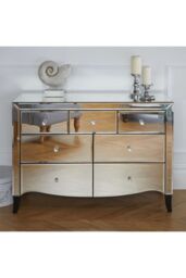 Birlea Palermo 3 Over 4 Chest Mirrored in Silver - thumbnail 2