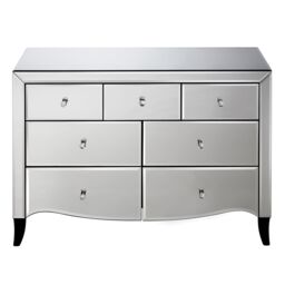 Birlea Palermo 3 Over 4 Chest Mirrored in Silver - thumbnail 5