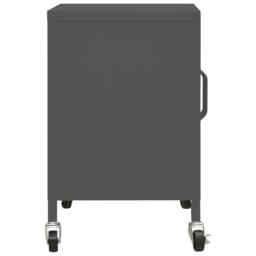Berkfield Home Storage Cabinet Anthracite 60x35x56 cm Steel in Charcoal - Size: 60 x 35 x 56 cm - thumbnail 4