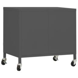 Berkfield Home Storage Cabinet Anthracite 60x35x56 cm Steel in Charcoal - Size: 60 x 35 x 56 cm - thumbnail 5