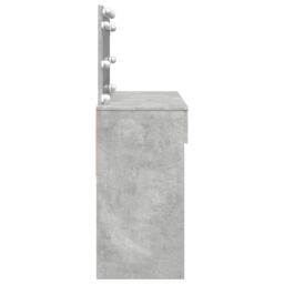 Berkfield Home Dressing Table with LED Concrete Grey 100x40x120 cm - Size: 100 x 40 x 120 cm - thumbnail 6