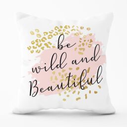 Warren Reed - Designer Be Wild & Beautiful Outdoor Cushion in Pink - Size: 60 cm x 60 cm - thumbnail 1