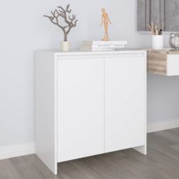 Berkfield Home Sideboard White 70x41x75 cm Engineered Wood - Size: 70 x 41 x 75 cm - thumbnail 1