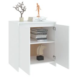 Berkfield Home Sideboard White 70x41x75 cm Engineered Wood - Size: 70 x 41 x 75 cm - thumbnail 5