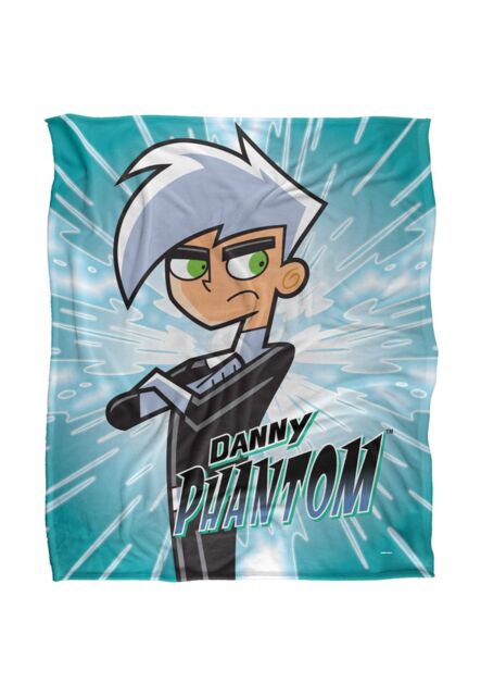 Nickelodeon Danny Phantom With Logo Silky Touch Super Soft Throw Blanket 152 X 127 cm in White - image 1