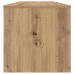 Berkfield Home TV Cabinet Artisan Oak 100x40x40 cm Engineered Wood in Brown - Size: 100 x 40 x 40 cm - thumbnail 5