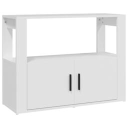 Berkfield Home Sideboard White 80x30x60 cm Engineered Wood - Size: 80 x 30 x 60 cm - thumbnail 3
