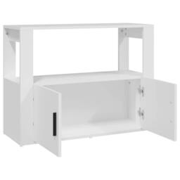 Berkfield Home Sideboard White 80x30x60 cm Engineered Wood - Size: 80 x 30 x 60 cm - thumbnail 7