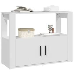 Berkfield Home Sideboard White 80x30x60 cm Engineered Wood - Size: 80 x 30 x 60 cm - thumbnail 4