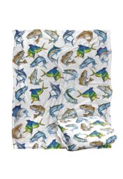 JQ Licensing Saltwater Gamefish Silky Touch Super Soft Throw Blanket 152 X 127 cm in White - thumbnail 2