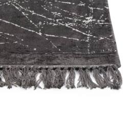 Wyld and Coco Modern Glam Area Rug Dark Grey Viscose with Cotton Backing 80 x 150 cm - Size: 80 cm x 150 cm - thumbnail 3