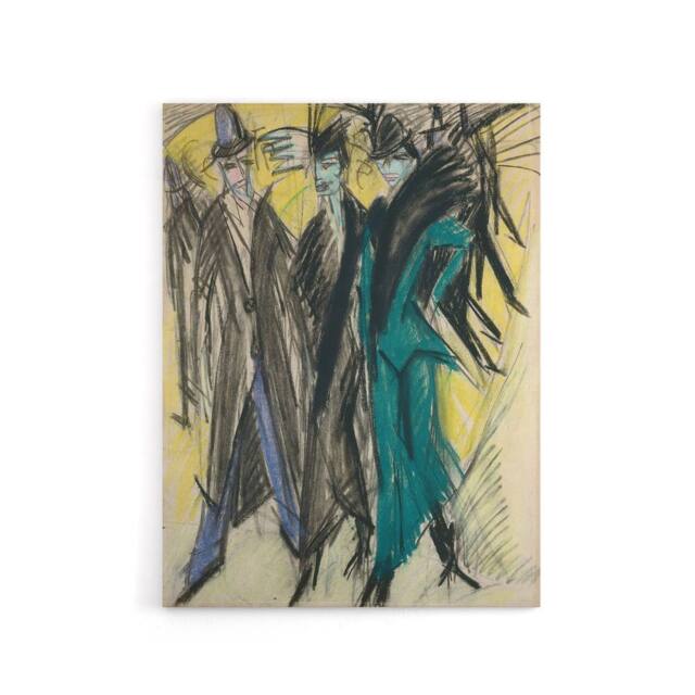 "Artery8 Ernst Ludwig Kirchner Berlin Street Canvas Wall Art Print - Size: W18"" x H24""" - image 1