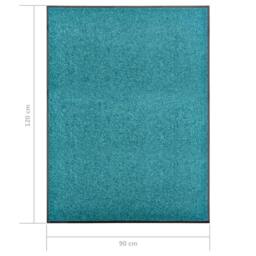 Berkfield Home Doormat Washable Cyan 90x120 cm in Aqua - thumbnail 6