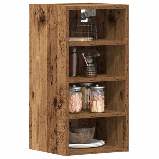 Berkfield Home Hanging Cabinet Old Wood 30x29.5x60 cm Engineered Wood in Brown - image 1