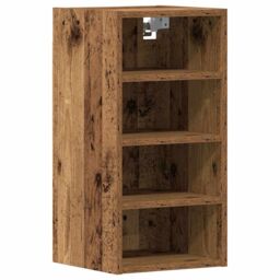 Berkfield Home Hanging Cabinet Old Wood 30x29.5x60 cm Engineered Wood in Brown - thumbnail 2