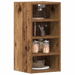 Berkfield Home Hanging Cabinet Old Wood 30x29.5x60 cm Engineered Wood in Brown - thumbnail 1