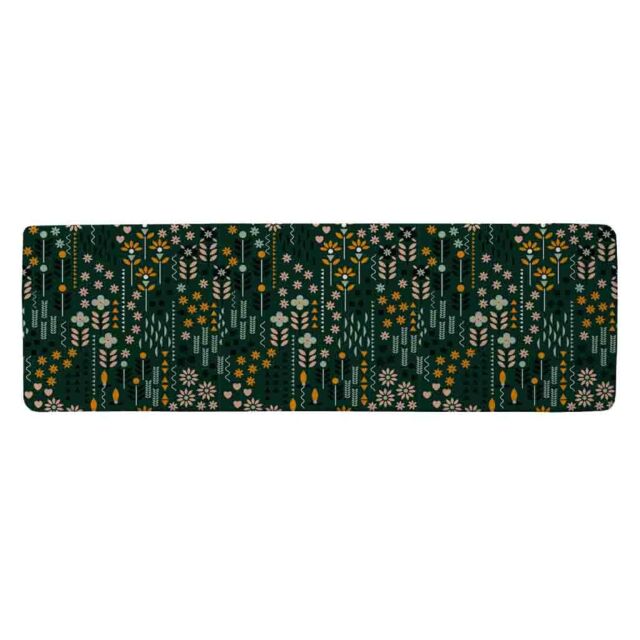 Benjamin Tate Design Selection Of Flowers Print Runner Rug in Natural - Size: 67 cm x 230 cm - image 1