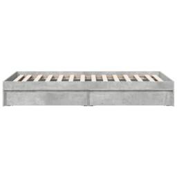 Berkfield Home Bed Frame with Drawers without Mattress Concrete Grey 90x190 cm Single - thumbnail 5
