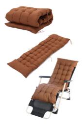 Living and Home 160 cm W x 50cm D Brown Garden Bench Cushion Sun Lounger Seat Cushion - thumbnail 3