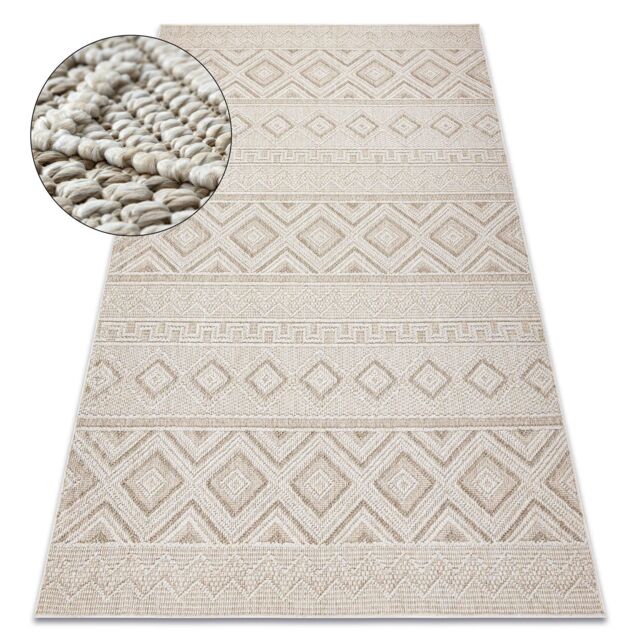 RugsX Origi Rug in Beige - Size: 140 cm x 190 cm - image 1