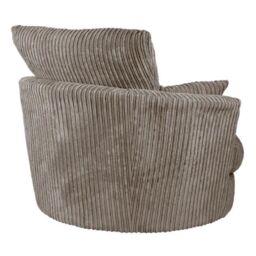 SquareBoxx Lennox Swivel Chair in Grey - thumbnail 4