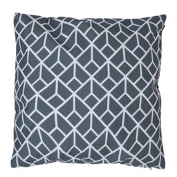 icon Indoor & Outdoor Waterproof Cushion Set of 2 Slate Grey Waterproof Cushion in Charcoal - Size: 43 cm x 43 cm - thumbnail 2