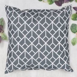 icon Indoor & Outdoor Waterproof Cushion Set of 2 Slate Grey Waterproof Cushion in Charcoal - Size: 43 cm x 43 cm - thumbnail 6