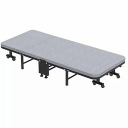 Dprodo Folding Bed with Mattress, Single Guest Beds in Grey - thumbnail 8