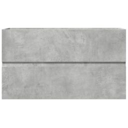 Berkfield Home Sink Cabinet Concrete Grey 90x38.5x45 cm Engineered Wood - thumbnail 4