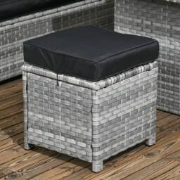 Wyld Haus Sakale Mixed Grey Rattan 9 Seater Garden Sofa Set Glass Coffee Table - thumbnail 9