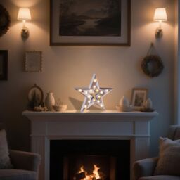 "Bright Zeal 13"" Star Indoor Decorative Light, Birthday, Festival Decorations in White" - thumbnail 6