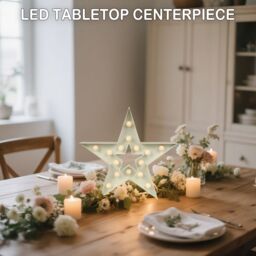 "Bright Zeal 13"" Star Indoor Decorative Light, Birthday, Festival Decorations in White" - thumbnail 7