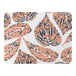 Benjamin Tate Design Leaf Droplets Blanket in Natural - Size: 120 cm x 150 cm - thumbnail 1