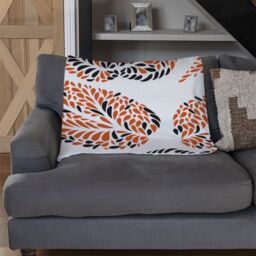 Benjamin Tate Design Leaf Droplets Blanket in Natural - Size: 120 cm x 150 cm - thumbnail 2