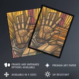 "Artery8 St Luke Hand Design for Dom Church Holst Wall Art Poster Print - Size: W24"" x H32""" - thumbnail 2