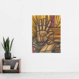"Artery8 St Luke Hand Design for Dom Church Holst Wall Art Poster Print - Size: W24"" x H32""" - thumbnail 4