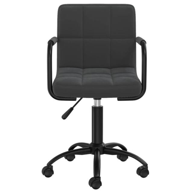 Berkfield Home Swivel Office Chair Black Velvet - image 1