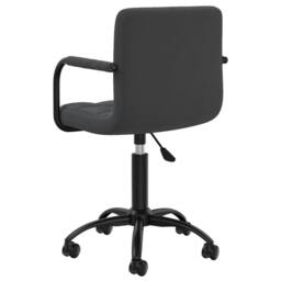 Berkfield Home Swivel Office Chair Black Velvet - thumbnail 5