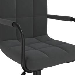 Berkfield Home Swivel Office Chair Black Velvet - thumbnail 7