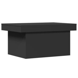 Berkfield Home Coffee Table Black 80x55x40 cm Engineered Wood - Size: 80 x 55 x 40 cm - thumbnail 2
