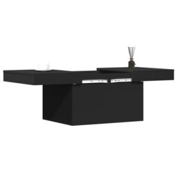 Berkfield Home Coffee Table Black 80x55x40 cm Engineered Wood - Size: 80 x 55 x 40 cm - thumbnail 4